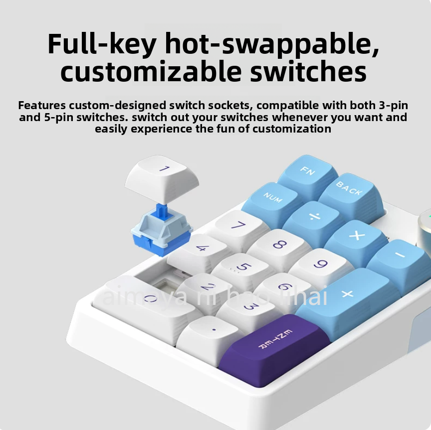 Gaming Keyboard Mini - คีย์บอร์ด Kzzi K20 Mini แบบสามโหมด บลูทูธไร้สาย