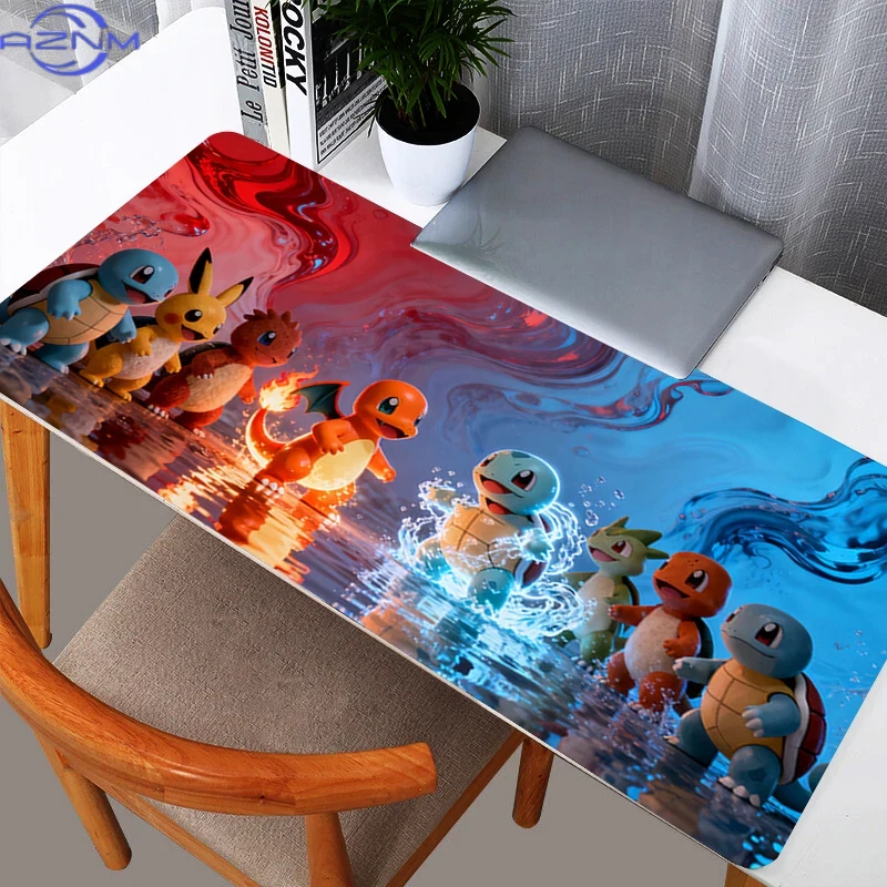 Gaming Keyboard Mini - แผ่นรองเมาส์สำหรับเล่นเกม ทำจากยาง ขนาดเล็ก ลายโปเกมอน ปิกาจู สำหรับคอมพิวเตอร์