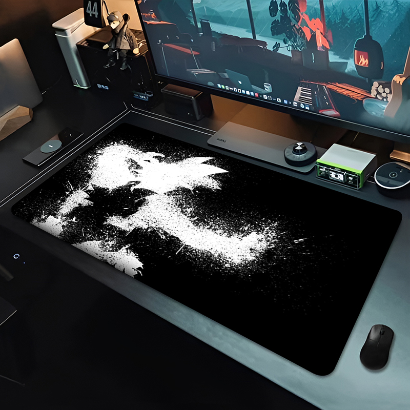 แผ่นรองเมาส์อนิเมะ DBZ สีดำ ลา - Gaming Keyboard Nearby บทวิจารณ์และราคา