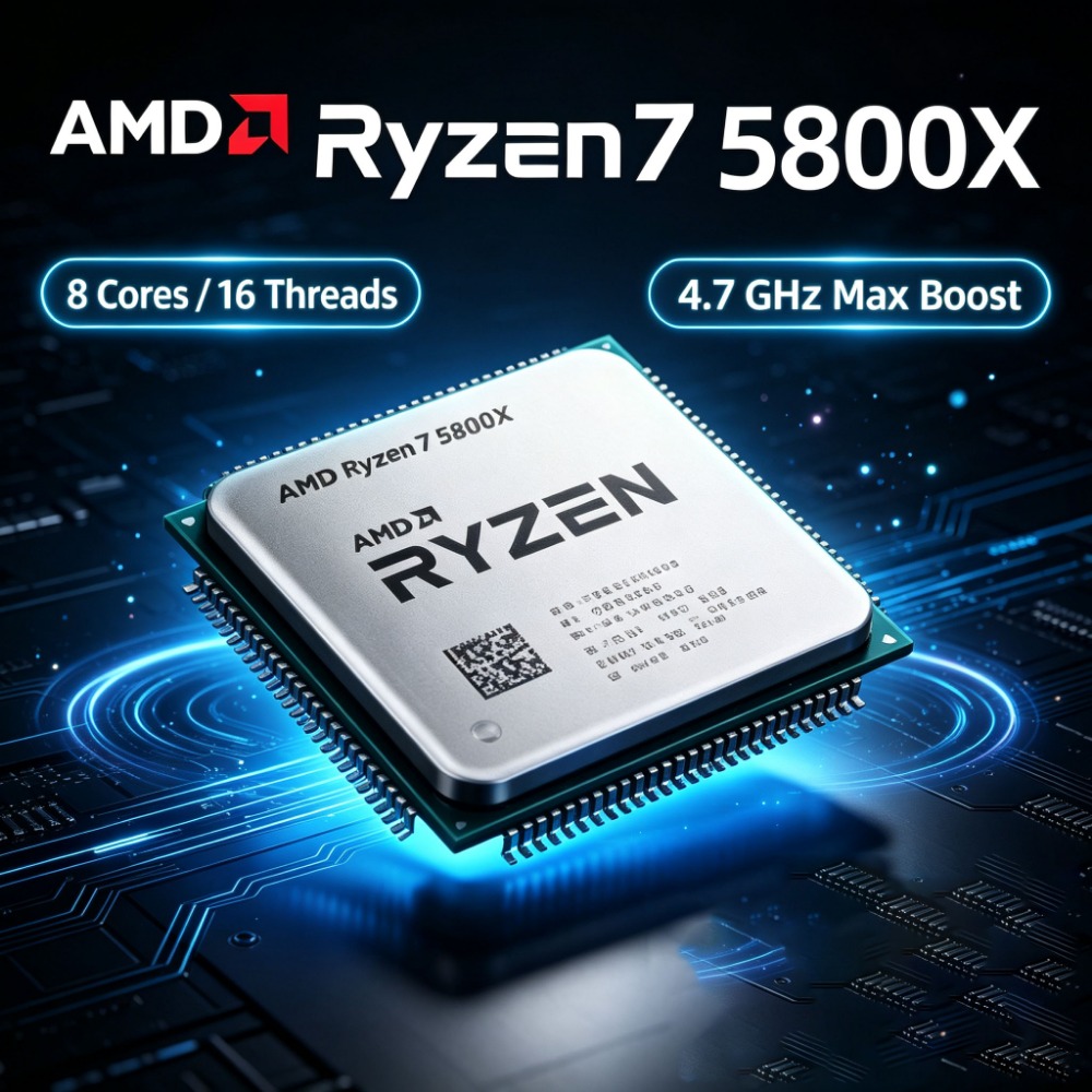 AMD R7 5800X Ryzen 7 5800X ซีพ - Amd Cpu Ryzen 7 บทวิจารณ์และราคา