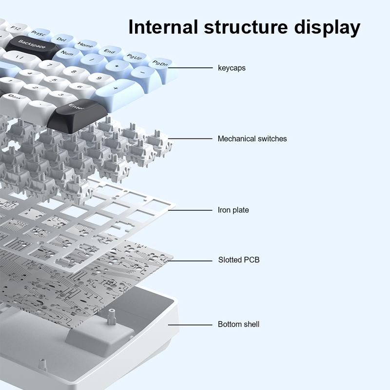 AULA S100Pro คีย์บอร์ดไร้สายแบ - Gaming Keyboard Hot Swappable บทวิจารณ์และราคา