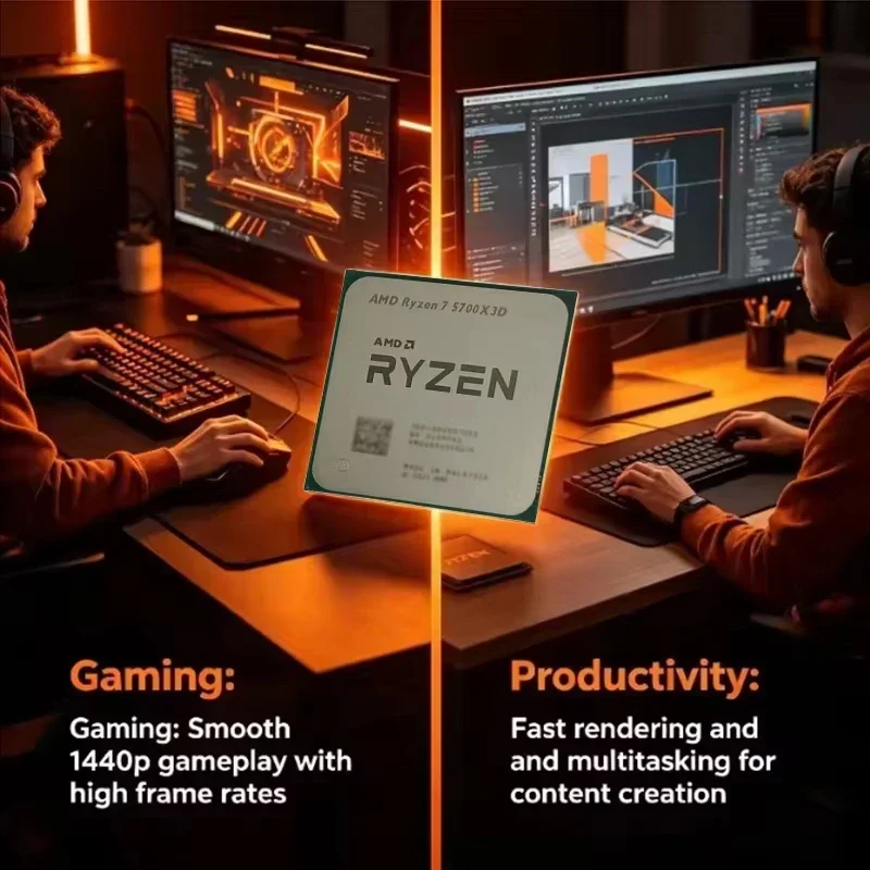 AMD Ryzen 7 5700X3D ซีพียูเดสก - Amd Cpu Ryzen 7 บทวิจารณ์และราคา
