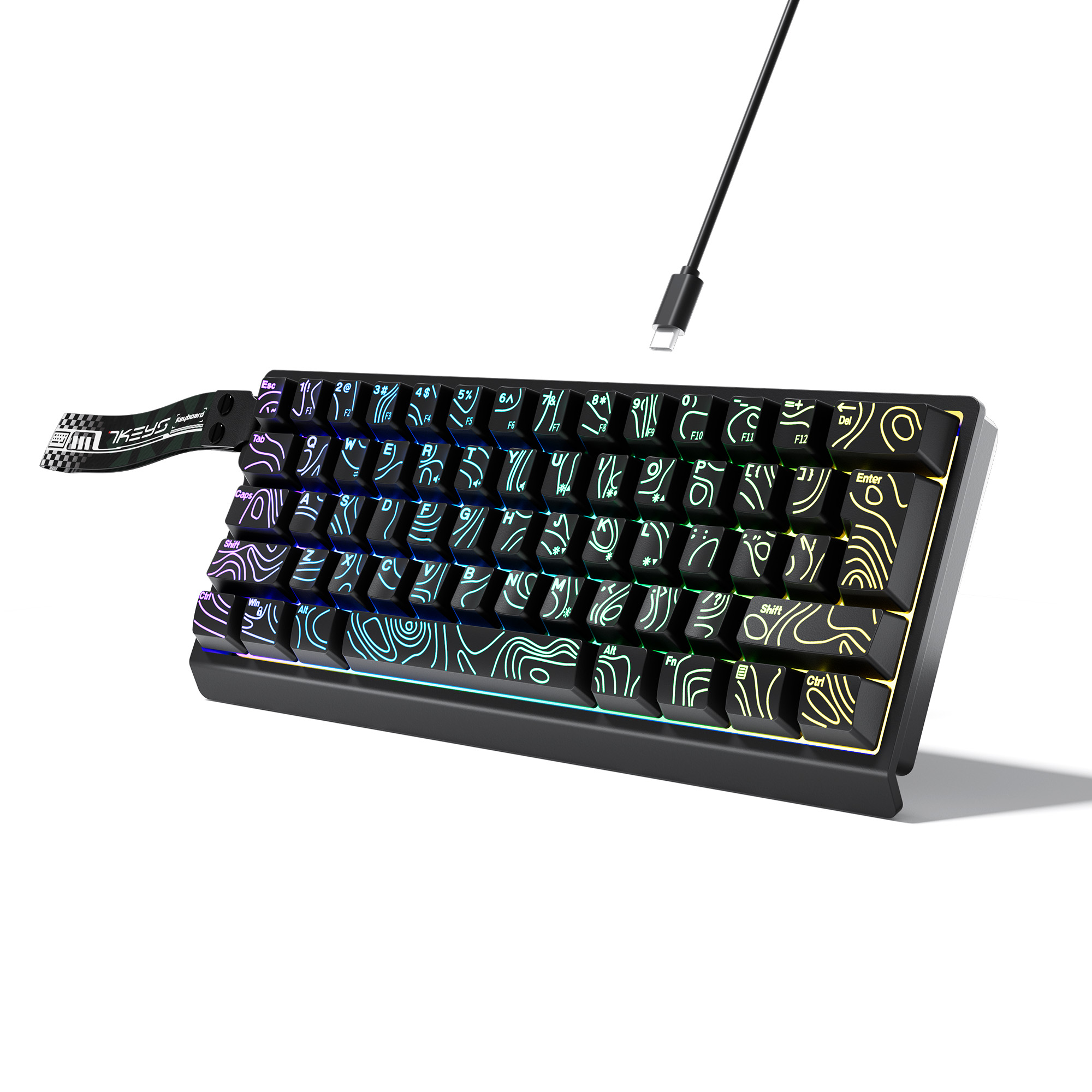 คีย์บอร์ดแบบมีสายขนาดกะทัดรัด  - Keyboard Gaming Blue Switch บทวิจารณ์และราคา