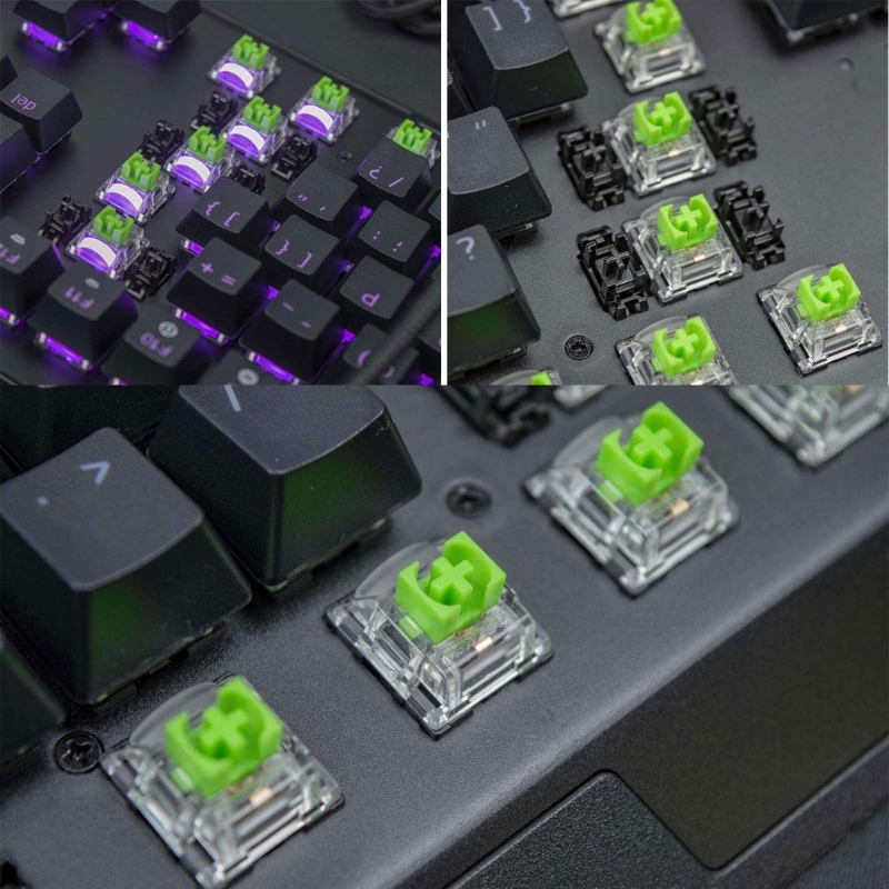 2ชิ้นสวิตช์ RGB สีเขียว3Pin สำ - Gaming Keyboard No Rgb บทวิจารณ์และราคา